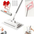 Cloth Changing Mini Mop with a Mini Foldable Desktop Mop, Flat Dust Mop for Dry Wet Disposable Pads，Kitchen Cabinet Counter Wall Spills and Oily Stains Cleaning (Lazy Mops Set)