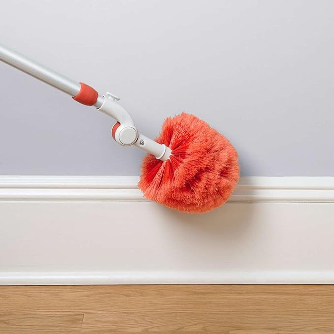 OXO Good Grips 3-in-1 Extendable Microfiber Long Reach Duster with Interchangeable Heads, 8 ft