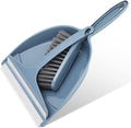 Small Hand Broom with Dustpan Combo Set,Mini Dust Pan and Brush Set with a Scraper Squeegee for Quick Cleanups,3-Piece Wall Mountable Cleaning Tools for Particles,Little Messes,Hair,Crumb