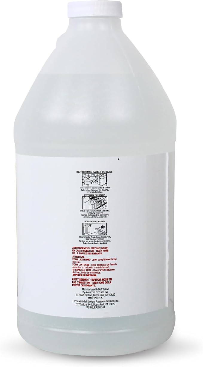 La's Totally Awesome Clear Ammonia, 64 oz, Multipurpose, Multi-Surface Cleaning Solution (Pack of 2)