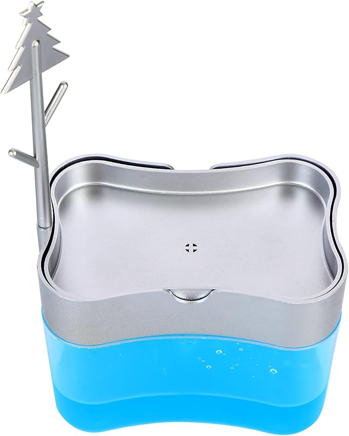 New 2026 Version Soap Dispenser with Added Features - Premium Quality Dish Soap Dispenser - Countertop Kitchen Soap Dispenser, Sink Dish Washing 13 Ounces (Sponge Included)