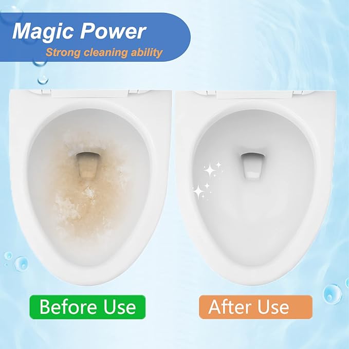8 Pack Toilet Brush Pumice Stone for Toilet Bowl Cleaning, Scouring Stick for Hard Water Stains, Limescale, Calcium, Rust from Toilets, Bathtubs, Grills, Pools & Sinks