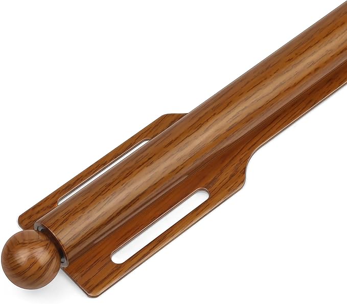 FIRJOY 12" Valet Rod for Closet Pull Out (1 Pack, Wood Grain)