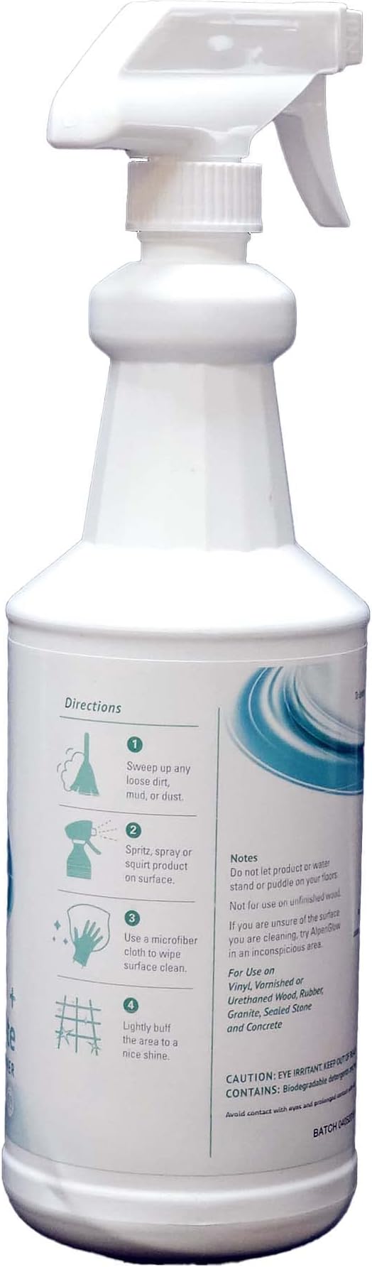 AlpenGlow Hypoallergenic Wood & Laminate Floor Cleaner, Ready To Use Spray, 1 Quart (3-Pack)