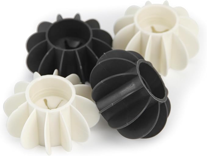 4Pcs Ech.Apr Reusable Laundry Balls, TPR Washing Machine Cleaner Ball, Anti-Tangle Washer Dryer Accessory