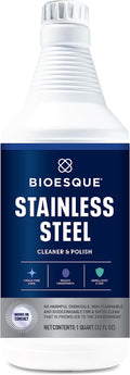 Bioesque Stainless Steel Cleaner & Polish, Heavy Duty, Non-Abrasive, 32 Fl Oz (Pack of 1)
