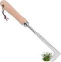 Crevice Weeder,Crevice Weeding Tool with Wood Handle,L-Shaped Weed Puller Tool,Efficient Manual Weeder Gardening Tool for Garden Lawn, Yard Patio Terrace,Side-Walk