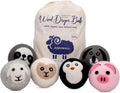 Wool Dryer Balls XL 6Pack Eco Dryer Balls-Dryer Balls Laundry Reusable-Softens Laundry Naturally Reduces Drying Time & Static No More Dryer Sheets with Storage Bag