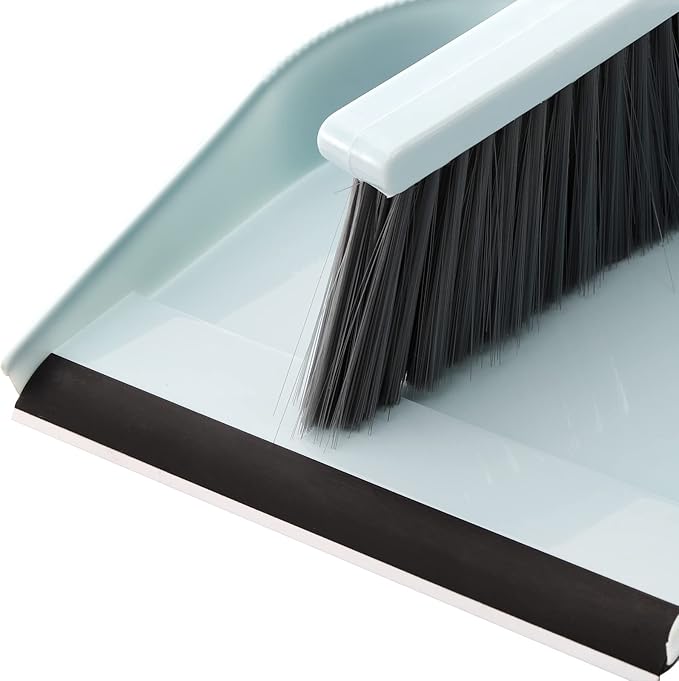 Jucoan 4 Pack Dustpan and Brush Set, Small Portable Handheld Dustpan and Brush Combo for Cleaning Home Office School Classroom Desk Table Countertop Sofa Bed Pet Care