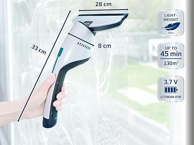 Leifheit Nemo Window Vacuum Cleaner, White, Normal