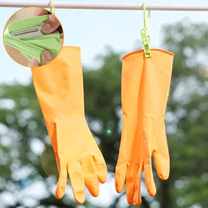 Alimat PluS 3 Pack Reusable Cleaning Gloves Latex Free, Dishwashing Rubber Gloves for Cleaning, Waterproof Household Gloves for Laundry, Gardening (Large, Without Liner)