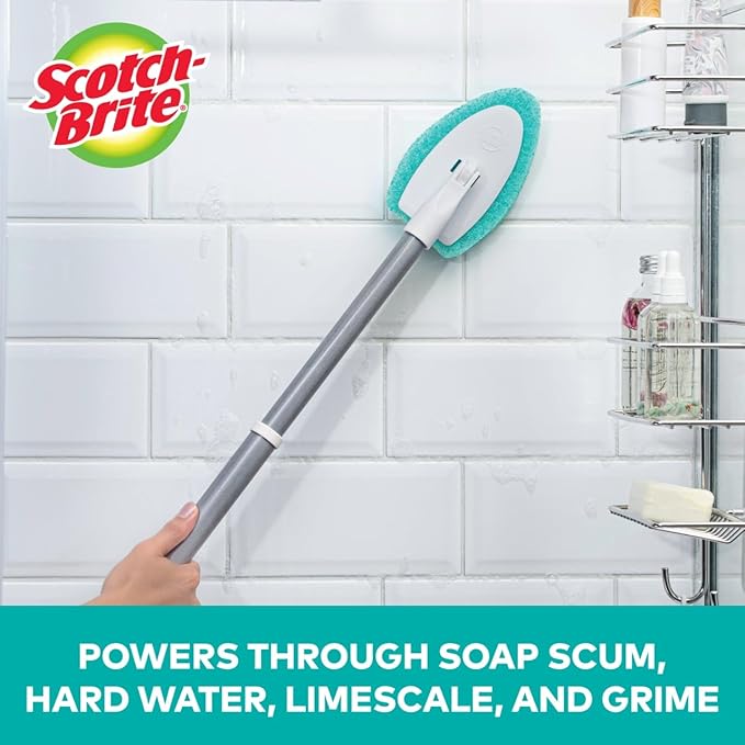 Scotch-Brite Non-Scratch Tub & Tile Scrubber Refill Pads,6 Count (Pack of 2)