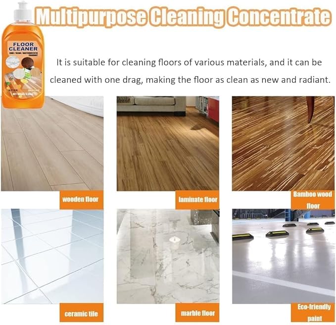 2 PCS Momeng FloorOrange, FloorCare,Momeng Floor Liquid, Powerful Decontamination Floor, Multipurpose Concentrate (200ML)