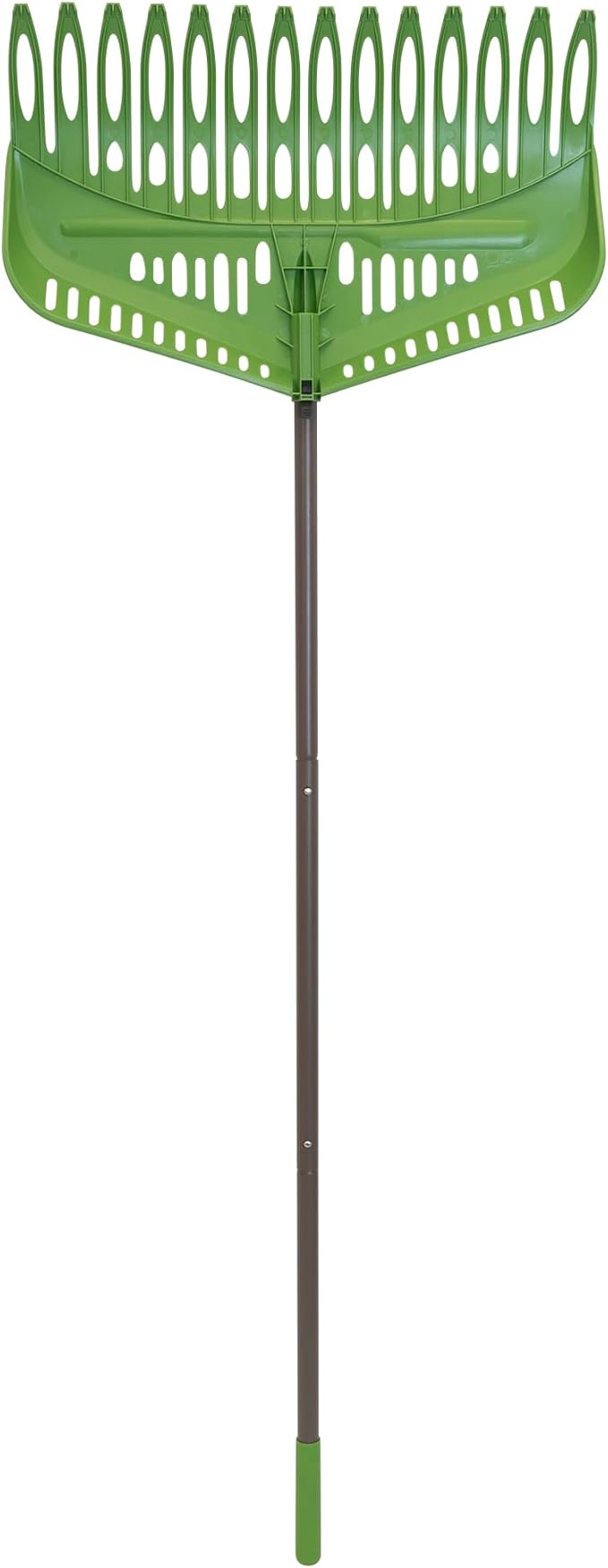 Flip Scooping Leaf Rake, Heavy Duty Lawn and Yard Care, Extra Wide Head, Green