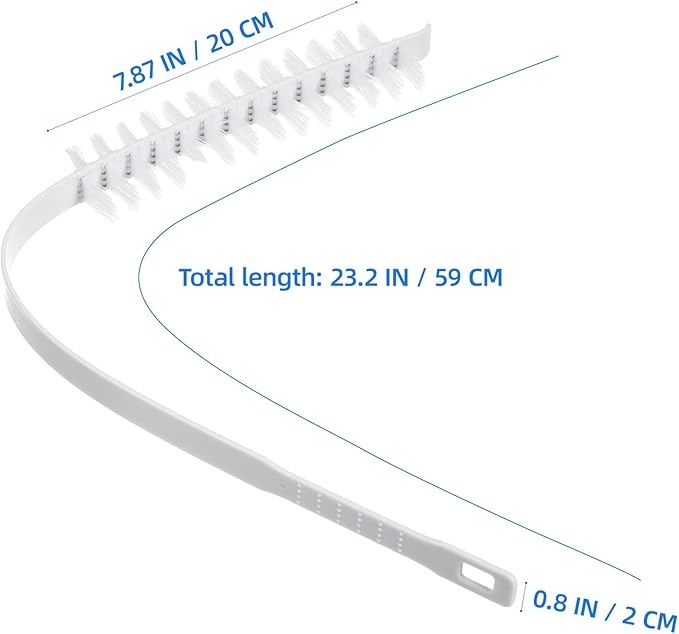 Zerodeko 2-Pack Washing Machine Cleaner Brush Set for Front Load Washers Durable Washer Drum Cleaning Tool 23.62 X 1.77 X 1.57 Inch Efficient Dirt and Lint Removal for Household Laundry