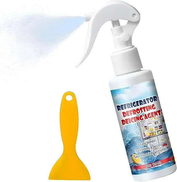 Fridge Defrosting Spray, 120 ml - Easy Defrosting, Defrosting and Defrosting Agent, Saves Electricity and Odour (1, 120 ml)
