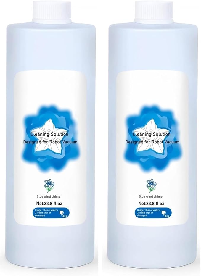 1L Floor Cleaner,Compatible with ECOVACS DEEBOT T30S COMBO / T30S / X2 COMBO / X2 OMNI / T20 OMNI / X1 OMNI / X1 TURBO / T10 OMNI / X9 Pro OMNI,Deep Cleans for Multiple Hard Floors.(2 bottle)
