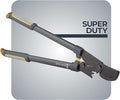 Woodland Tools Super Duty Lopper, 32 Inch Geared Bypass Branch Cutter with Soft Grip Handles, Manual Tree Limb Cutter for Thick Branches, Heavy Yard Work, and Seasonal Pruning