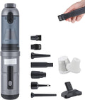 OTraki Handheld Vacuum Cordless, Compact Home and Car Vacuum with Crevice Tool,Rotating Nozzle and Charging Station, Large Dust Bowl