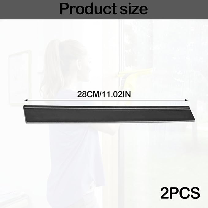 2PCS Replacement Rubber Lips for Karcher Window Vac Blades Glass Cleaner Replacement Lips 280MM Window Squeegee Window Cleaning Squeegee Compatible with WV1 WV2 WV5 WV50 WV55 WV60 WV75