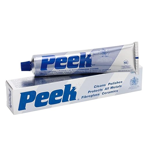Tri-Peek Peek Polish, Multipurpose Metal Cleaner, Polish and Protect All Metals & Fibreglass, Aluminum, and Chrome Metal Polisher, Silverware, Glass & Acrylics Cleaner (100ml Tube)