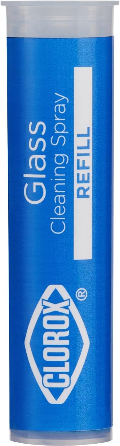 Clorox Glass Cleaner Refills Glass Cleaning System for Mirrors and Window Cleaning, 2 Count