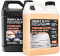 P&S Double Black Interior Cleaning Bundle – Terminator Enzyme Spot & Stain Remover + Finisher Peroxide Treatment, Professional Carpet, Upholstery & Odor Eliminator System (1 Gallon Each)