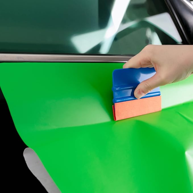 FOSHIO Micro Fiber Felt for Squeegee Edge Wrapping 2 Meters Length - Orange Suede Felt to Cover The Edges of Hard Card Squeegees