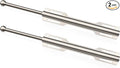 FIRJOY 12" Valet Rod for Closet Pull Out (2 Pack, Brushed Nickel)