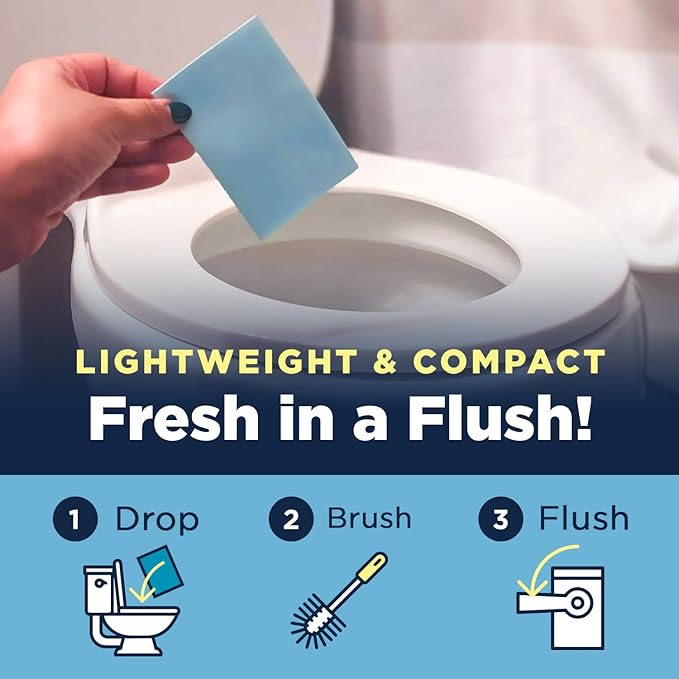 Nature Clean Natural Toilet Bowl Cleaners Strips 3 x 45 count, Plastic-Free Packaging, Refresh Toilets & Bathroom. No Splash.