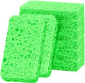 6 - Pack Non-Scratch Scrub Sponges - Sponges for Dishes and Washing Dishes, Cleaning Sponges for Kitchen Home Office, Magical 3D DIY Art and Craft Suppliers（Green）