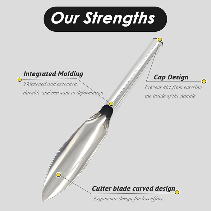 Dig and Potting Scoop Planting and Gardening Hand Digging Tools Stainless Steel Garden Shovel and Soil Sifter and Transport Set