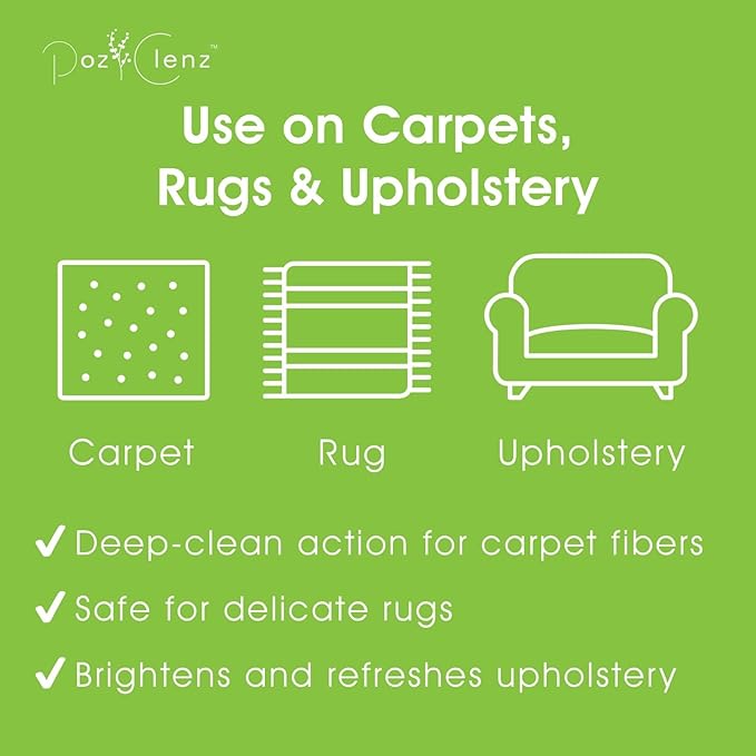 Triple-Action Carpet Cleaner | Cleans, Deodorizes & Brightens | Concentrated, 1 Quart | Low-Foam Multi-Surface Solution for Use on Carpets, Rugs & Upholstery.