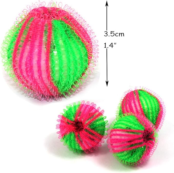 Pet Hair Remover for Laundry - Non-Toxic Reusable Dryer Balls Washer and Dryer Ball Remove Long Hair from Dogs and Cats on Clothes in The Washing Machine 12 Packs
