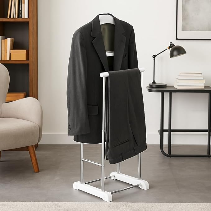Proman Products VL17027 Fuji Twin Valet, 40" Height, White