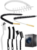 8 Pack Washing Machine Cleaning Brush Kits, Front Load Washer Cleaner Tools Accessories, for Tight Spaces and Washing Machine Rubber Seals