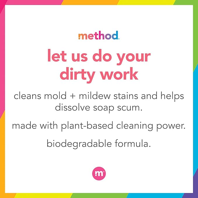 Method Bathroom Cleaner, Removes Mold + Mildew Stains, Eucalyptus Mint, 28 Fl Oz