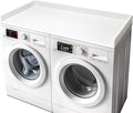 Gashell Washer Dryer Countertop, 27.5" x 58" Bamboo Washer and Dryer Countertop for Laundry Room Organization(White)