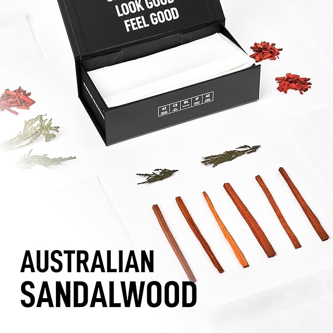 Laundry Sauce - 02 Sets of Luxury Scented Laundry Dryer Sheets Bundle (Australian Sandalwood and Indonesian Patchouli), Premium Dryer Sheets with High-End, Sophisticated Fragrances