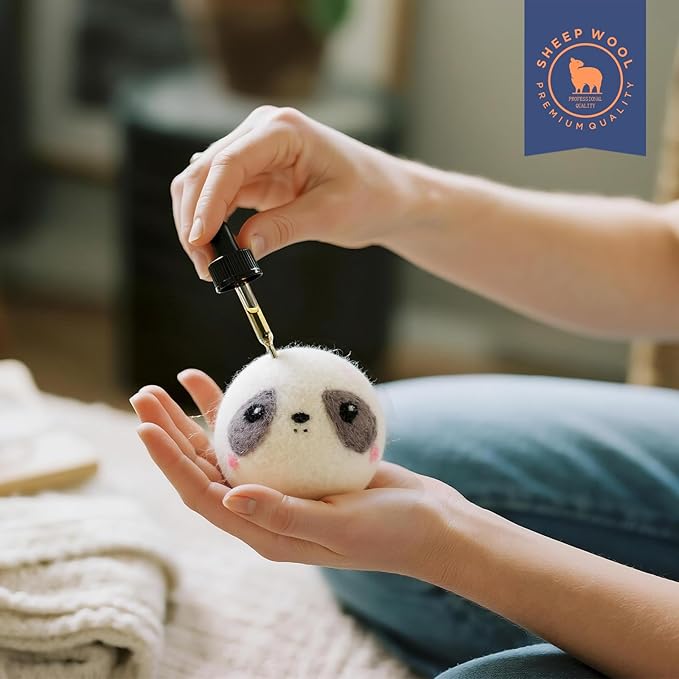 Wool Dryer Balls Handmade 3 Pack XL,Organic Laundry Dryer Balls,100% New Zealand Wool Natural Fabric Softener,Reusable 1000 Loads,Wrinkles Free, Shorten Drying Time,Baby Safe (3 Pack XL,Cute Animals)