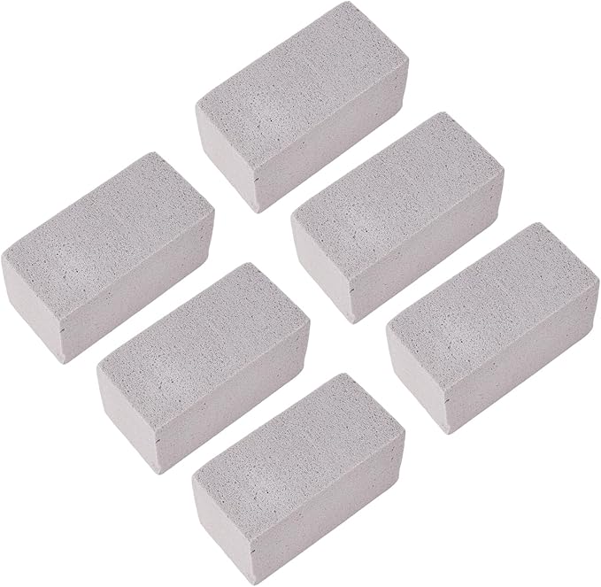WALFRONT 6PCS Pool Pumice Stone for, PVC Material Scouring Sticks for Toilet Bowl Bathtub Shower Tile, Hard Water Remover for Kitchen Sink Swimming Pool Grates (L 15x40cm / 5.91x15.75in)