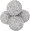 uxcell 4 Pcs Wool Dryer Balls, 2 Inches Wool Laundry Dryer Balls for Reducing Clothing Static and Wrinkles, Light Grey