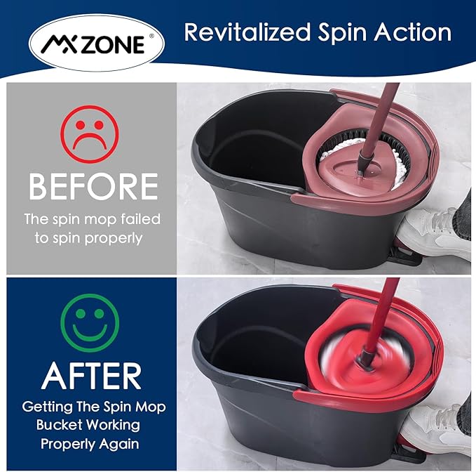 Pedal Bearing Replacement Compatible with O Cedar Mop Bucket, One Way Clutch Gear Sprockets Repair Spin Mop and Bucket, Mop Gears, 2 Packs