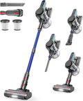 NADALY Cordless Vacuum Cleaner for Home, 500W 40KPA Stick Vacuum Cordless with 45Mins Runtime, Anti-Tangle, Lightweight, 1.5L Dust Cup, 8-in-1 Rechargeable Vacuum for Hardwood Floor Carpet Pet Hair