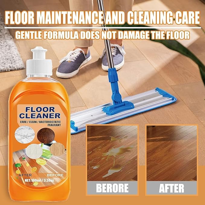 2 PCS Momeng FloorOrange, FloorCare,Momeng Floor Liquid, Powerful Decontamination Floor, Multipurpose Concentrate (200ML)