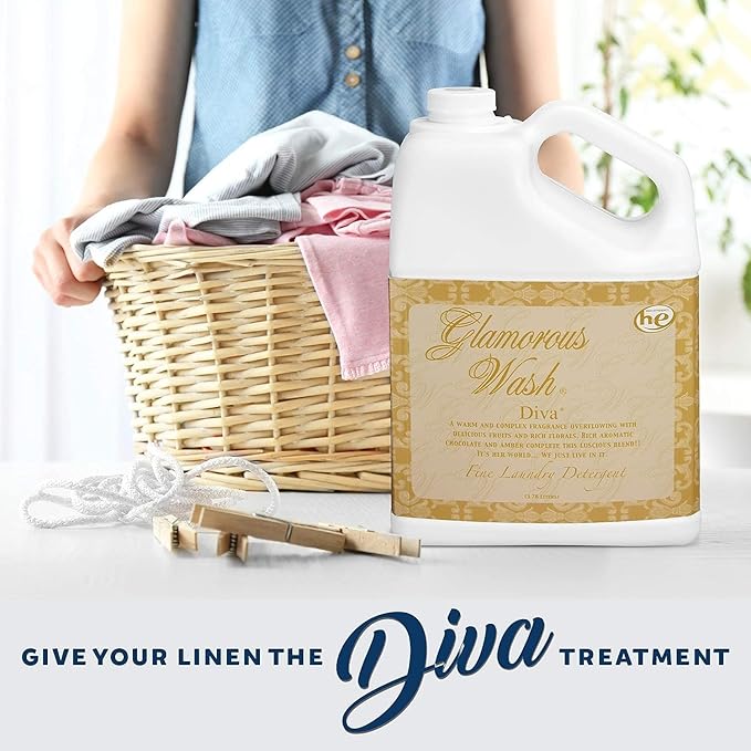 Tyler Candle Gallon Glam Wash Laundry Detergent, (Diva, 128 Fl Oz (Pack of 3)) Bonus BG Stain Remover Pen