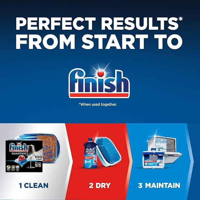 Finish Quantum Powerballs Dishwashing Detergent Gel Tabs 3.52 Lb, 100 Tabs