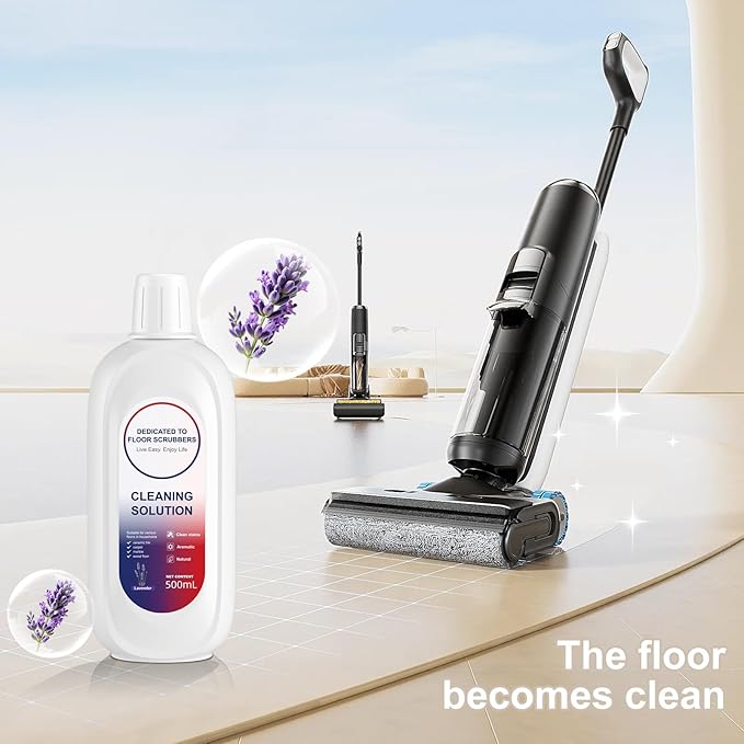 Compatible with Tineco Cleaning Solution Lavender Scent Floor Cleaning Solution, Suitable for All Robot Vacuum Cleaners and Wireless Wet Dry Dual-Use Vacuum Cleaners (2 Bottle, Lavender)
