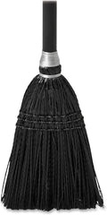 Rubbermaid Commercial Products Executive Series Indoor/Outdoor Lobby Broom, Wood Handle, Black, Professional/Janitorial Cleaners and Debris Collection for Lobby/Courtyard/Office/Kitchen, Pack of 12