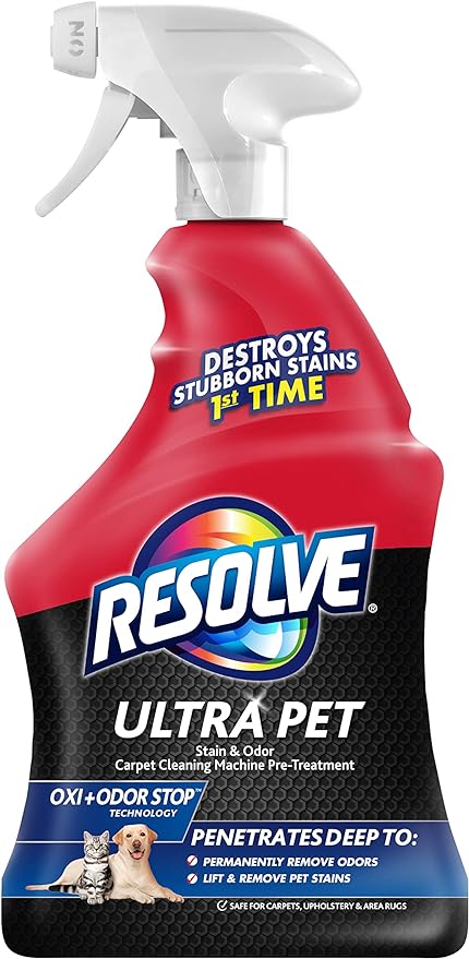 Resolve Ultra Pet Carpet Cleaner Spray – for Removal of Pet Stains & Odors, 32oz